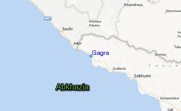 gagra map abkhazia